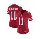 Women's Nike San Francisco 49ers #11 Marquise Goodwin Vapor Untouchable Limited Red Team Color NFL Jersey