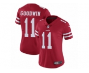 Women's Nike San Francisco 49ers #11 Marquise Goodwin Vapor Untouchable Limited Red Team Color NFL Jersey