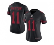 Women's Nike San Francisco 49ers #11 Quinton Patton Black Stitched NFL Limited Rush Jersey