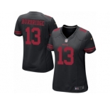 Women's Nike San Francisco 49ers #13 Aaron Burbridge Limited Black Alternate NFL Jersey