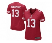 Women's Nike San Francisco 49ers #13 Aaron Burbridge Limited Red Team Color NFL Jersey