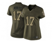 Women's Nike San Francisco 49ers #14 Jeremy Kerley Limited Green Salute to Service NFL Jersey
