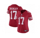 Women's Nike San Francisco 49ers #14 Jeremy Kerley Vapor Untouchable Limited Red Team Color NFL Jersey