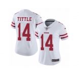 Women's Nike San Francisco 49ers #14 Y.A. Tittle Vapor Untouchable Limited White NFL Jersey