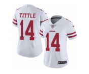 Women's Nike San Francisco 49ers #14 Y.A. Tittle Vapor Untouchable Limited White NFL Jersey
