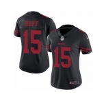 Women's Nike San Francisco 49ers #15 Josh Huff Limited Black Rush NFL Jersey