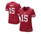 Women's Nike San Francisco 49ers #15 Josh Huff Limited Red Team Color NFL Jersey