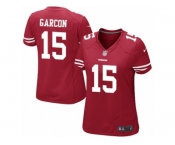 Women's Nike San Francisco 49ers #15 Pierre Garcon Game Red Team Color NFL Jersey