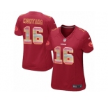 Women's Nike San Francisco 49ers #16 Joe Montana Limited Red Strobe NFL Jersey