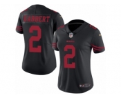 Women's Nike San Francisco 49ers #2 Blaine Gabbert Limited Black Rush NFL Jersey