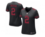 Women's Nike San Francisco 49ers #2 Brian Hoyer Limited Black NFL Jersey