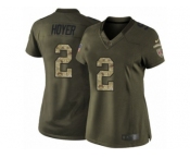 Women's Nike San Francisco 49ers #2 Brian Hoyer Limited Green Salute to Service NFL Jersey