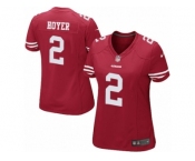 Women's Nike San Francisco 49ers #2 Brian Hoyer Limited Red Team Color NFL Jersey