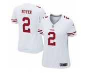 Women's Nike San Francisco 49ers #2 Brian Hoyer Limited White NFL Jersey