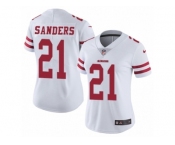 Women's Nike San Francisco 49ers #21 Deion Sanders Vapor Untouchable Limited White NFL Jersey