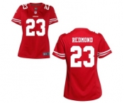 Women's Nike San Francisco 49ers #23 Will Redmond Red Team Color NFL Jersey