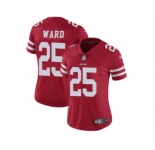 Women's Nike San Francisco 49ers #25 Jimmie Ward Vapor Untouchable Limited Red Team Color NFL Jersey