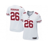 Women's Nike San Francisco 49ers #26 Rashard Robinson Game White NFL Jersey