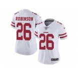 Women's Nike San Francisco 49ers #26 Rashard Robinson Vapor Untouchable Limited White NFL Jersey