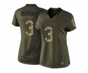 Women's Nike San Francisco 49ers #3 C. J. Beathard Limited Green Salute to Service NFL Jersey