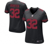 Women's Nike San Francisco 49ers #32 Kendall Hunter Black NFL Jersey
