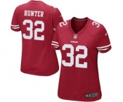 Women's Nike San Francisco 49ers #32 Kendall Hunter Red Team Color NFL Jersey