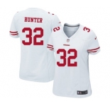 Women's Nike San Francisco 49ers #32 Kendall Hunter White NFL Jersey