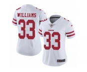 Women's Nike San Francisco 49ers #33 Joe Williams Vapor Untouchable Limited White NFL Jersey