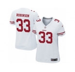 Women's Nike San Francisco 49ers #33 Rashard Robinson Limited White NFL Jersey