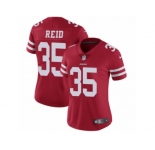 Women's Nike San Francisco 49ers #35 Eric Reid Vapor Untouchable Limited Red Team Color NFL Jersey