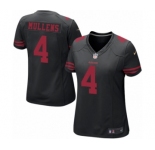 Women's Nike San Francisco 49ers #4 Nick Mullens Game Black NFL Jersey