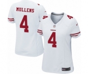 Women's Nike San Francisco 49ers #4 Nick Mullens Game White NFL Jersey