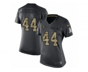 Women's Nike San Francisco 49ers #44 Kyle Juszczyk Limited Black 2016 Salute to Service NFL Jersey
