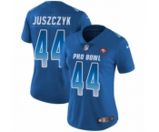 Women's Nike San Francisco 49ers #44 Kyle Juszczyk Limited Royal Blue NFC 2019 Pro Bowl NFL Jersey