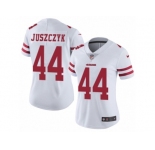 Women's Nike San Francisco 49ers #44 Kyle Juszczyk Vapor Untouchable Limited White NFL Jersey