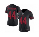 Women's Nike San Francisco 49ers #44 Tom Rathman Limited Black Rush NFL Jersey