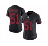 Women's Nike San Francisco 49ers #51 Malcolm Smith Limited Black Rush NFL Jersey