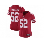 Women's Nike San Francisco 49ers #52 Patrick Willis Vapor Untouchable Limited Red Team Color NFL Jersey