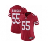 Women's Nike San Francisco 49ers #55 Ahmad Brooks Vapor Untouchable Limited Red Team Color NFL Jersey
