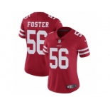 Women's Nike San Francisco 49ers #56 Reuben Foster Vapor Untouchable Limited Red Team Color NFL Jersey