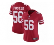 Women's Nike San Francisco 49ers #56 Reuben Foster Vapor Untouchable Limited Red Team Color NFL Jersey