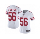 Women's Nike San Francisco 49ers #56 Reuben Foster Vapor Untouchable Limited White NFL Jersey