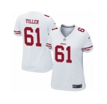 Women's Nike San Francisco 49ers #61 Andrew Tiller Limited White NFL Jersey