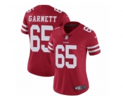 Women's Nike San Francisco 49ers #65 Joshua Garnett Vapor Untouchable Limited Red Team Color NFL Jersey