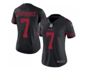 Women's Nike San Francisco 49ers #7 Colin Kaepernick Black Stitched NFL Limited Rush Jersey