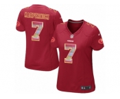 Women's Nike San Francisco 49ers #7 Colin Kaepernick Limited Red Strobe NFL Jersey