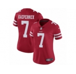 Women's Nike San Francisco 49ers #7 Colin Kaepernick Vapor Untouchable Limited Red Team Color NFL Jersey