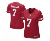 Women's Nike San Francisco 49ers #7 Matt Barkley Limited Red Team Color NFL Jersey