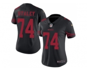 Women's Nike San Francisco 49ers #74 Joe Staley Black Stitched NFL Limited Rush Jersey