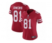 Women's Nike San Francisco 49ers #81 Terrell Owens Vapor Untouchable Limited Red Team Color NFL Jersey